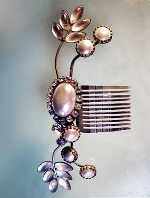 Bridal Hair Comb, Custom, Black Dog Designs Gallery