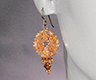 Opal Stone with Multi Rhinestones Earrings, Black Dog Designs