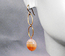 Opal Stone with Multi Rhinestones Earrings, Black Dog Designs